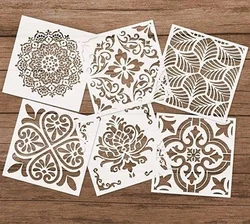 30 * 30 cm fai da te stencil mandala artigianale per pittura xilografica, scrapbook wall art stamping decorazione album carta di carta in rilievo