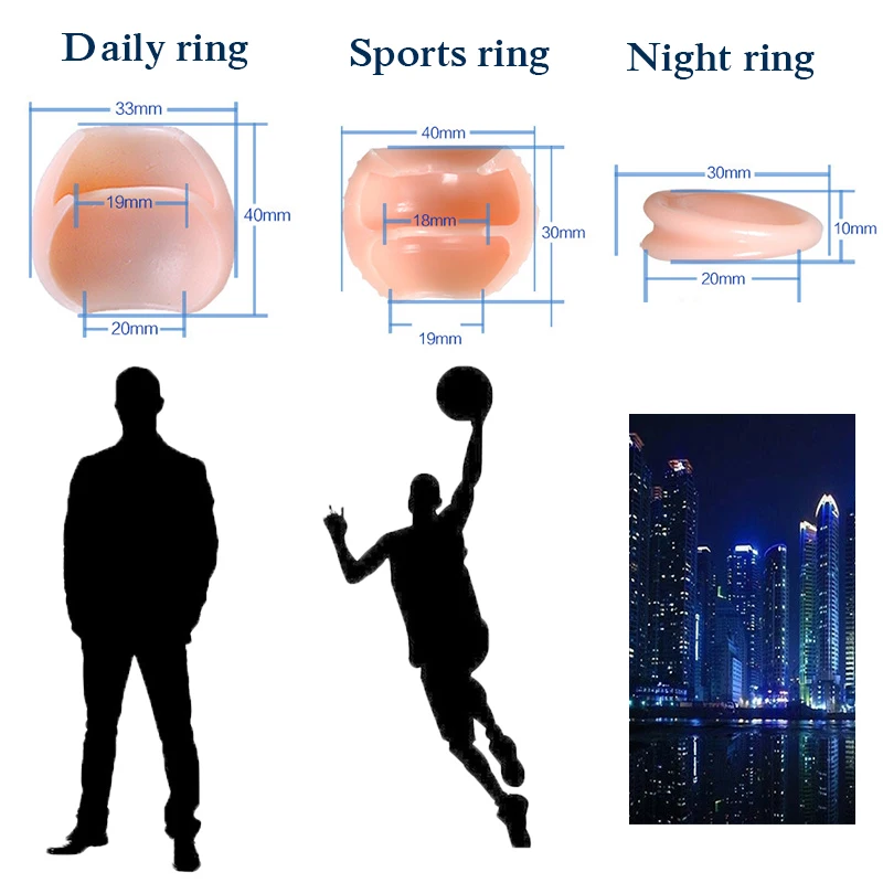 3PCS Multifunction Foreskin Correction Penis Rings Delay Ejaculation Male Chastity Device Screw Shape Cock Ring Sex Toys For Men