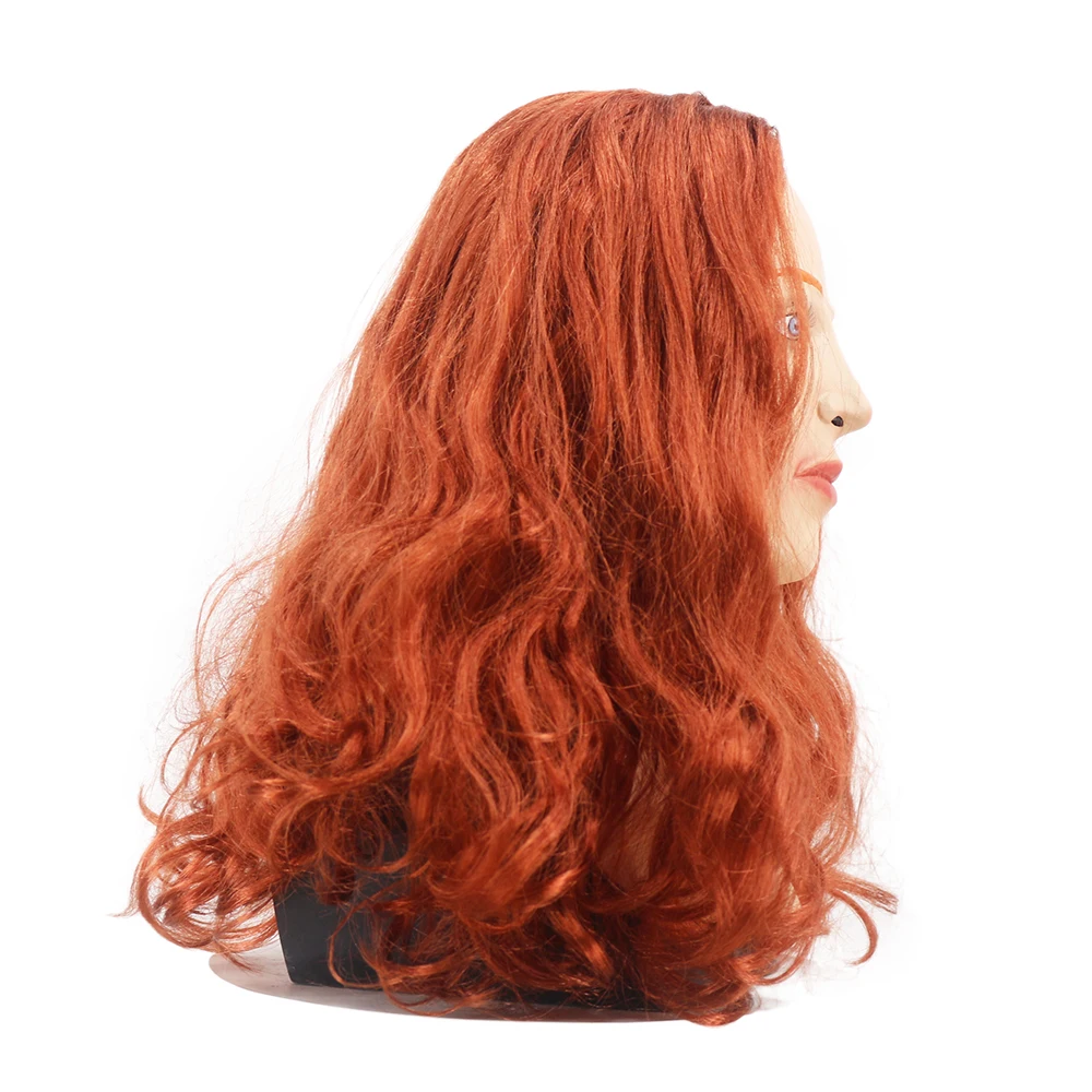 Halloween Latex Mask Realistic Scarlet Female Woman Face Crossdressing Sissy