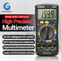 ANENG SZ08 Digital Multimeter Ultra-thin storage Professional Multimetro Auto Voltmeter AC DC 220V Resistance Handhold Testers