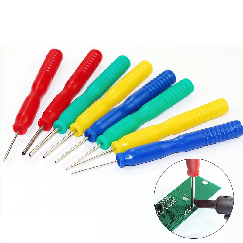 8pcs Screwdriver Hollow Picks Needles Desoldering Tool Set For PCB Electronic Components