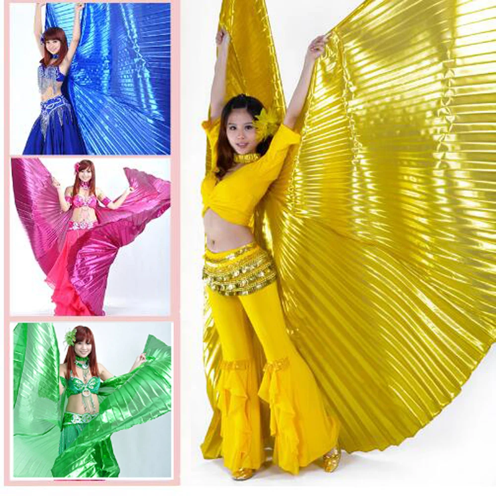 Bazzery Belly Dance ปีก Belly เต้นรำมุมปีกผู้หญิงอียิปต์อียิปต์ Belly Dance Bifurcate Isis ปีก