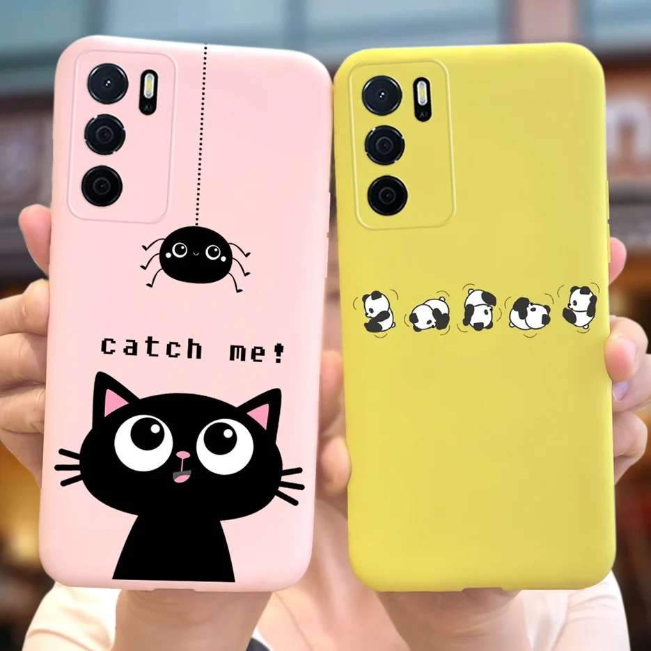 Imagen 6: Para Oppo A54s funda CPH2273 Linda cubierta pintada de caramelo silicona suave TPU Fundas funda de teléfono para Oppo A54s A 54 s OppoA54s contraportada