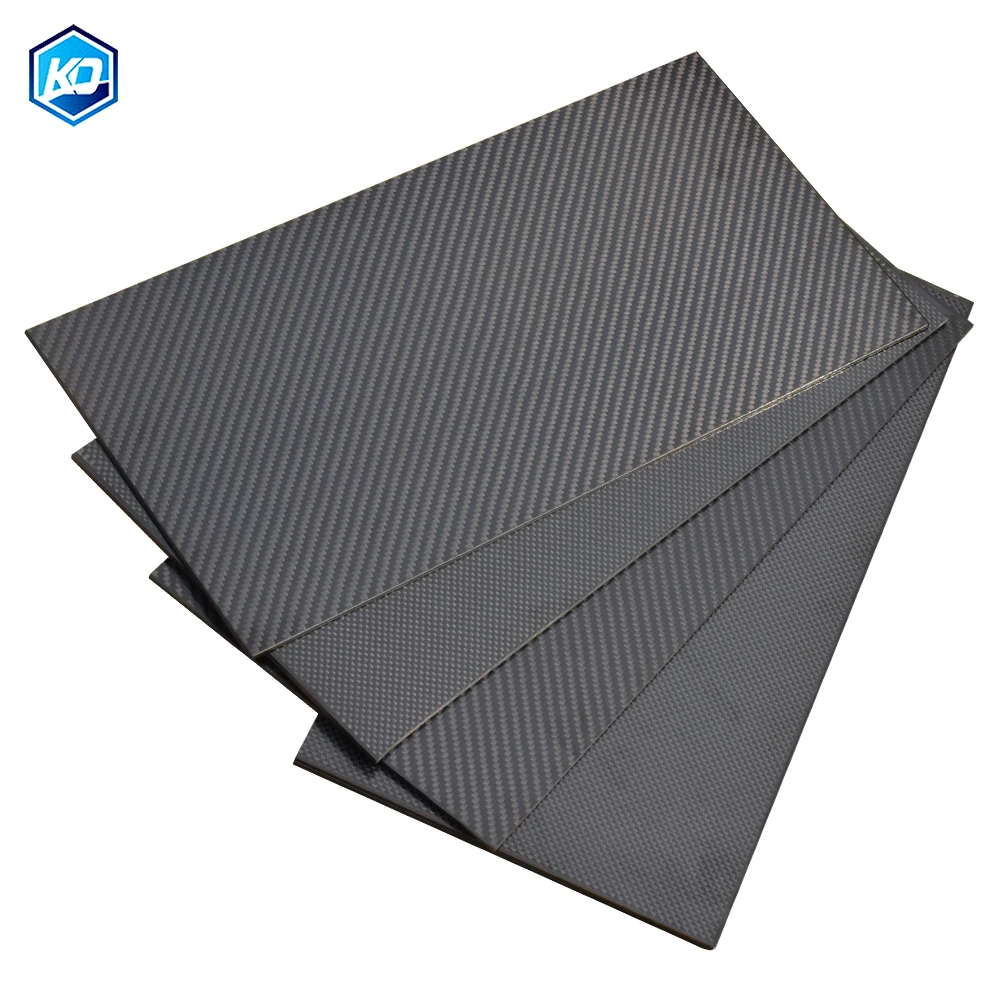 400x500mm Twill Glossy Matt Real Carbon Fiber Plate Panel Sheet 0.25-2.5mm Composite Hardness Material Thick Reinforced Concrete