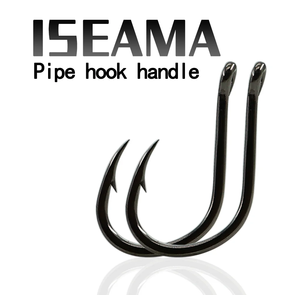 ISEAMA Fishing Hooks Set Barbed Single Circle Carp Hook High Carbon Steel Sea Fishinhook Fly Fishing Accessories Tackle