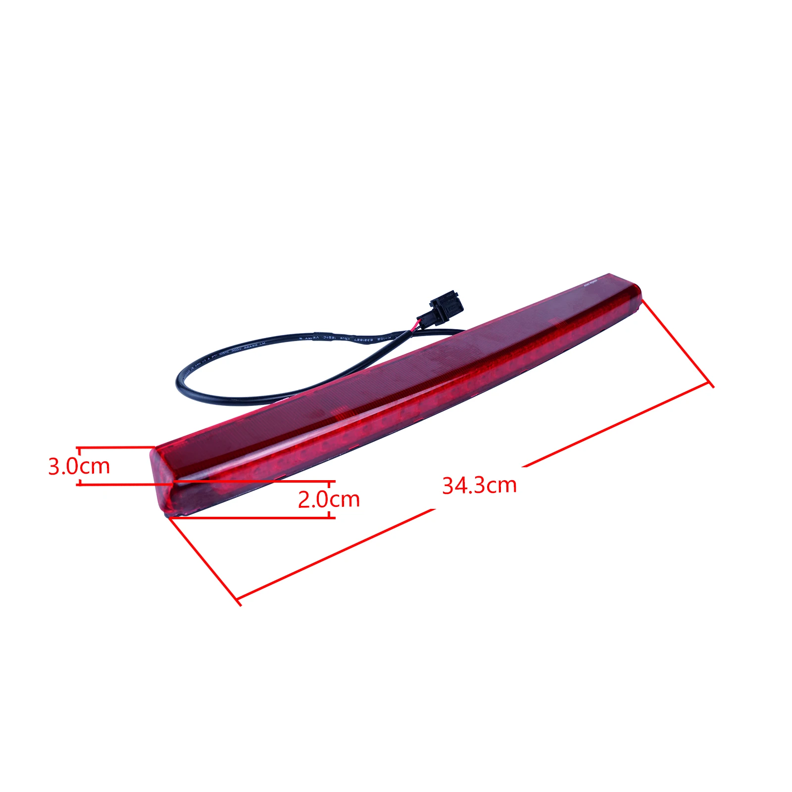 ANGRONG 1Pcs Red LED Rear High Level Brake Light For VW Golf MK5 GTI R32 R-Line Passat 3C5 Polo 9N