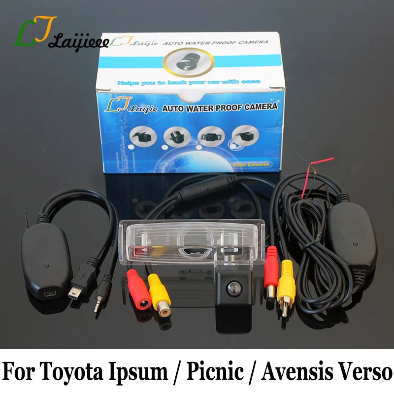 For Toyota Avensis Verso Ipsum Picnic SportsVan 2001~2009 RCA AUX Wireless Backup Camera / HD CCD Night Vision Rear View Camera