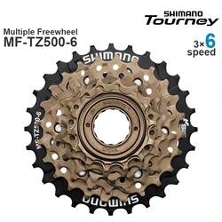 SHIMANO TOURNEY TZ30 MF-TZ500 HG40  6 Speed Cassette MTB Multiple Freewheel Metal Thread Sprocket 14-34T Bike Parts