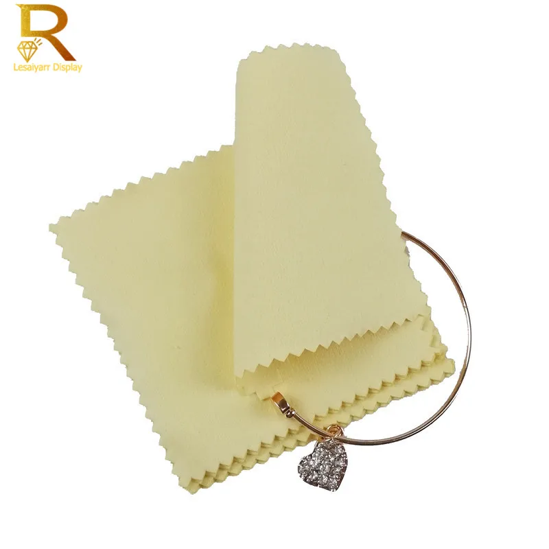 50 Pcs Polishing Jewelry Cloth Silver Polish Tool 925 Silver Jewelry Cleaner Anti-tarnish Square Tag Jewelry Cleaning Cloth