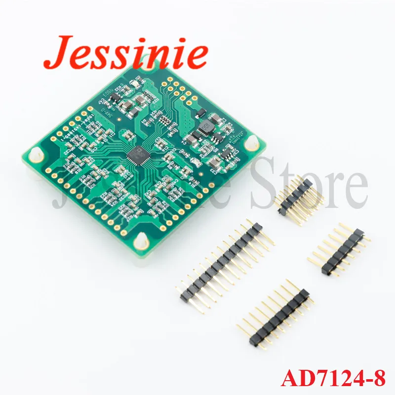 

AD7124-8 24Bit Multi-channel ADC Data Acquisition Module AD7124 DC 3.3V/5V RS232 Serial Port Remote Data Acquisition Module