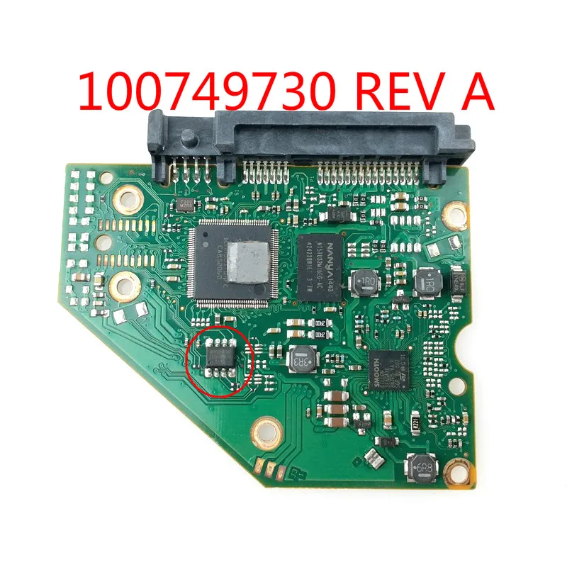 ST سيجيت سطح المكتب القرص الصلب لوحة دوائر كهربائية ST2000DX001 ST3000DM001 St2000dm001 100749730 REV A