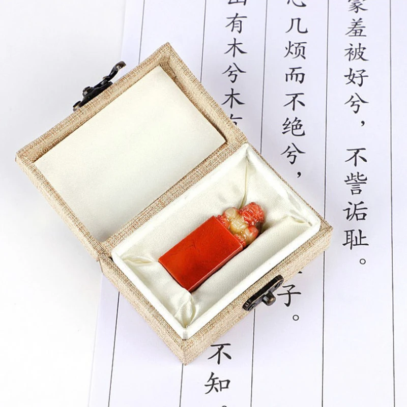 Custom Personal Seal with Box Calligraphy Painting Seal Lovely Stone Stamps Chinese Name Special Stamp Teacher Painter Stamps