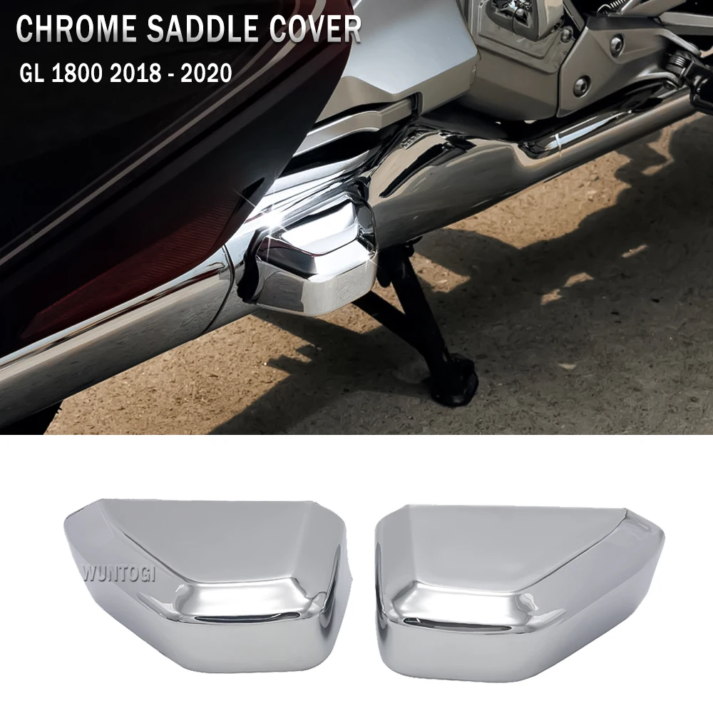 

For Honda Gold Wing 1800 GL1800 2018 2019 2020 Motorcycle Saddlebag Guard Covers Chrome Shield Accessories