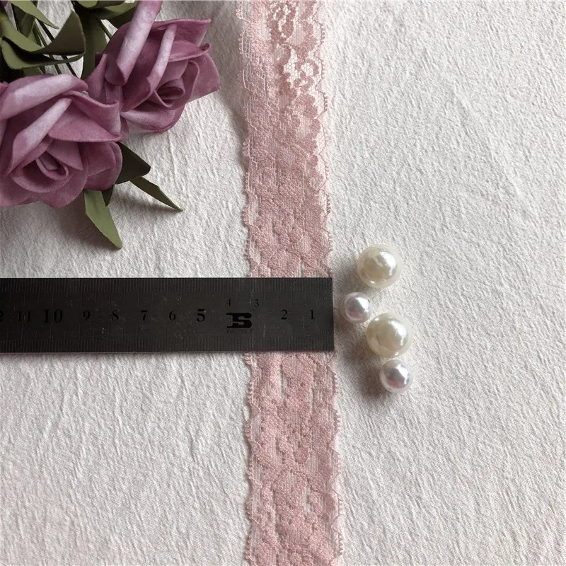 Pale Pink High S1770 3CM Quality Pure Cotton Lace Sewing Household Clothing Accessories Diy Material Wedding Decoration