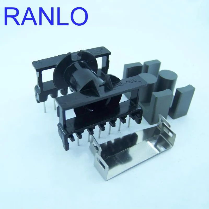 ETD29 transformer bobbin transformer frame PC40 ferrite core soft magnetic core 14pin 7+7  horizontal