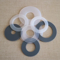 Toilet Toilet Water Tank Seal 2pcs High Quality Silicone Drain Flush Valve Seal Washer Anti-leakage Toilet Accessory