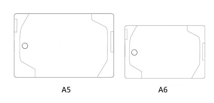 A6 Handbook Cover PVC Transparent Protective Film for Notebooks Notebook Case Can Be Customized Travelers Notebook Accessories