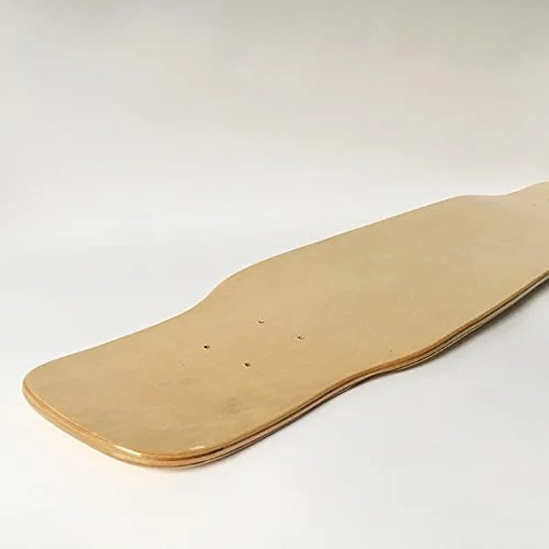 Blank Longboard Decks DIY Maple Skateboard Concave Deck for Adults Teens Kids 9.75\'\' Longboard Skateboard