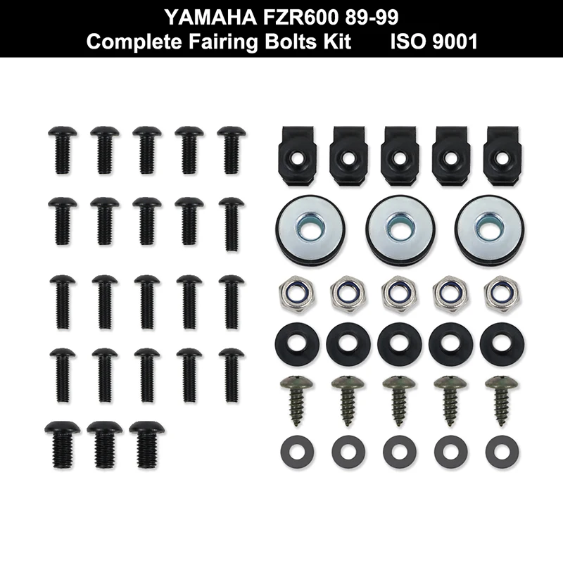 Fit For Yamaha FZR600 1989-1999  Motorcycle Complete Full Fairing Bolts Kit Speed Nuts Screws Kit Stainless Steel