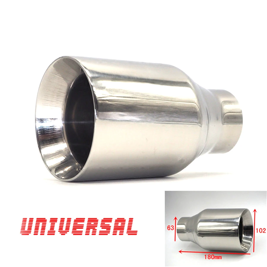 

Thickened Edition Chrome Car exhaust system end pipe car exhaust tip stainless steel