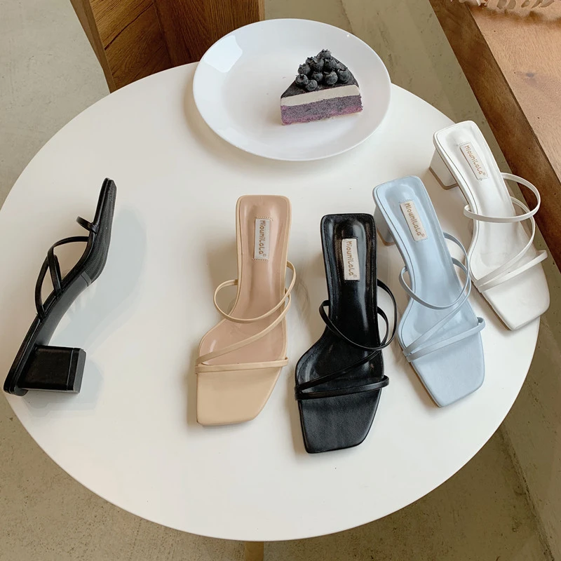 New Woman Summer Sandals Flat Shoes Lace Up Women Beach Slides Footwear Flip Flops Open Toe Sandals Sandalias Mujer