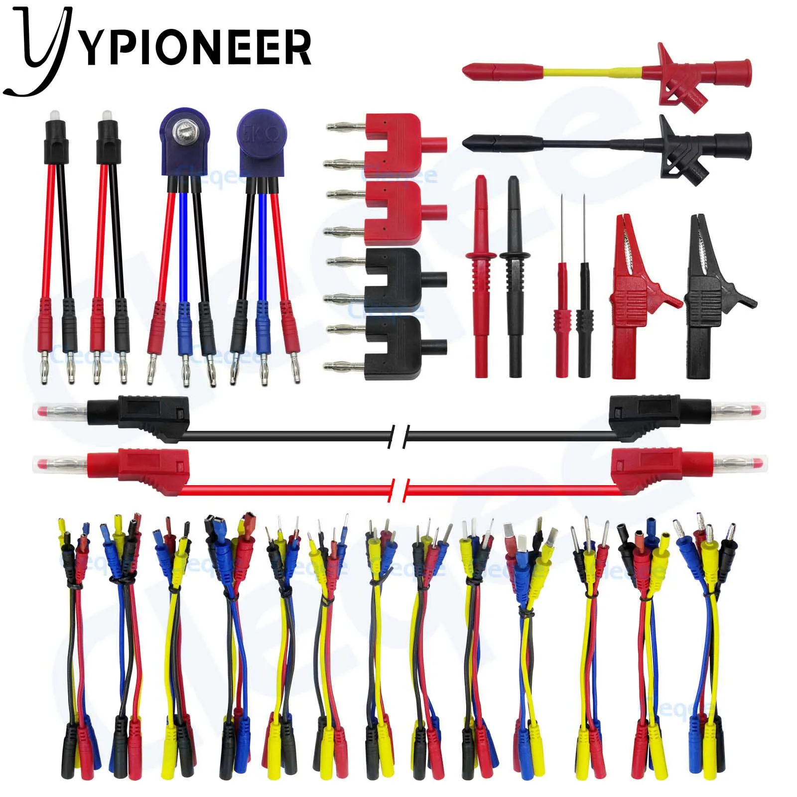 YPioneer P1970 Automotive Multimeter Test Leads Kit 70PCS for Car Repairing Electrical Maintenance Testing