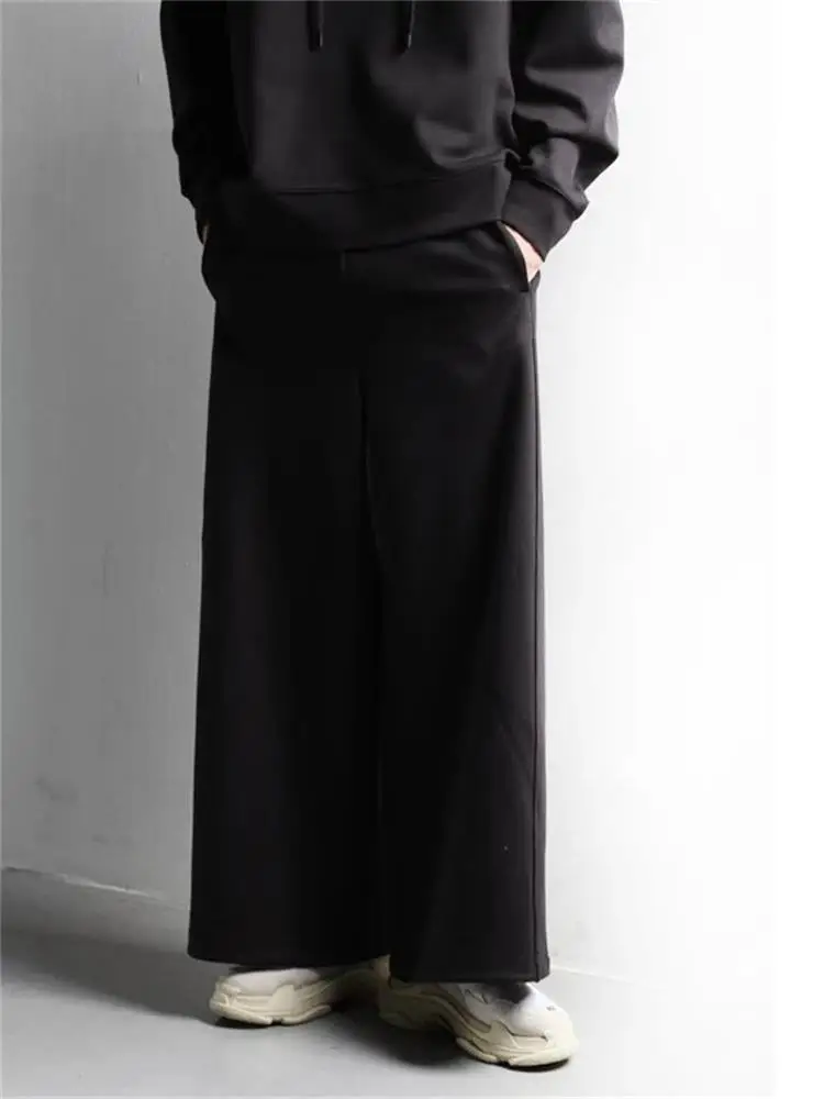 

Men's Wide Leg Trousers Four Seasons Stage Style Fashion Trend Casual Loose Large Size Wide Leg Trousers