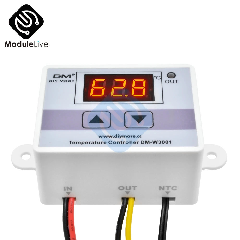 W3001 STC1000 STC-1000 12V 24V 110V 220V cyfrowy termostat ledowy regulator temperatury termometr Temp termoregulator czujnik