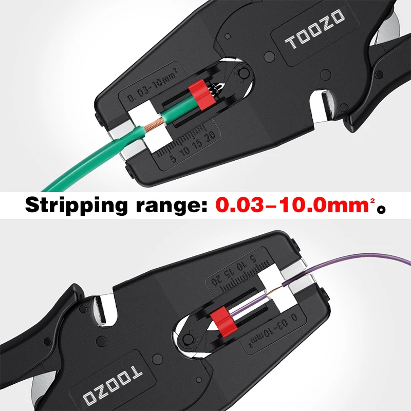 Dây Vũ Nữ Thoát Y Dụng Cụ Kìm Tuốt Dây Tự Động 0.08-10Mm 32-7AWG Cắt Cáp Kéo D3 Đa Năng Có Thể Điều Chỉnh Độ Chính Xác