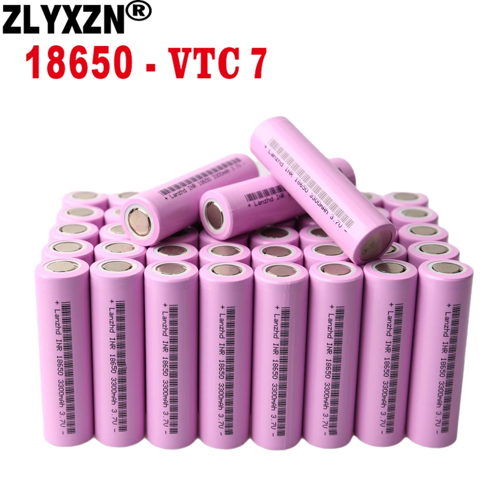 NEW 8PCS 18650 Rechargeable Battery Li ion 3.7V batteries 18650 3300mAh 17A For Bicycle Flashlight Mobile computer battery