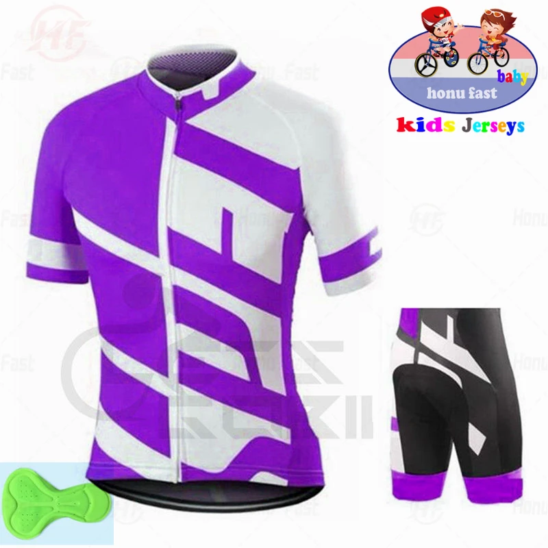 Kids Cycling Jersey Set Shorts Summer Balance Breathable Quick Dry Children Ciclismo Clothing Boy Girls Bicycle Wear Sports Suit