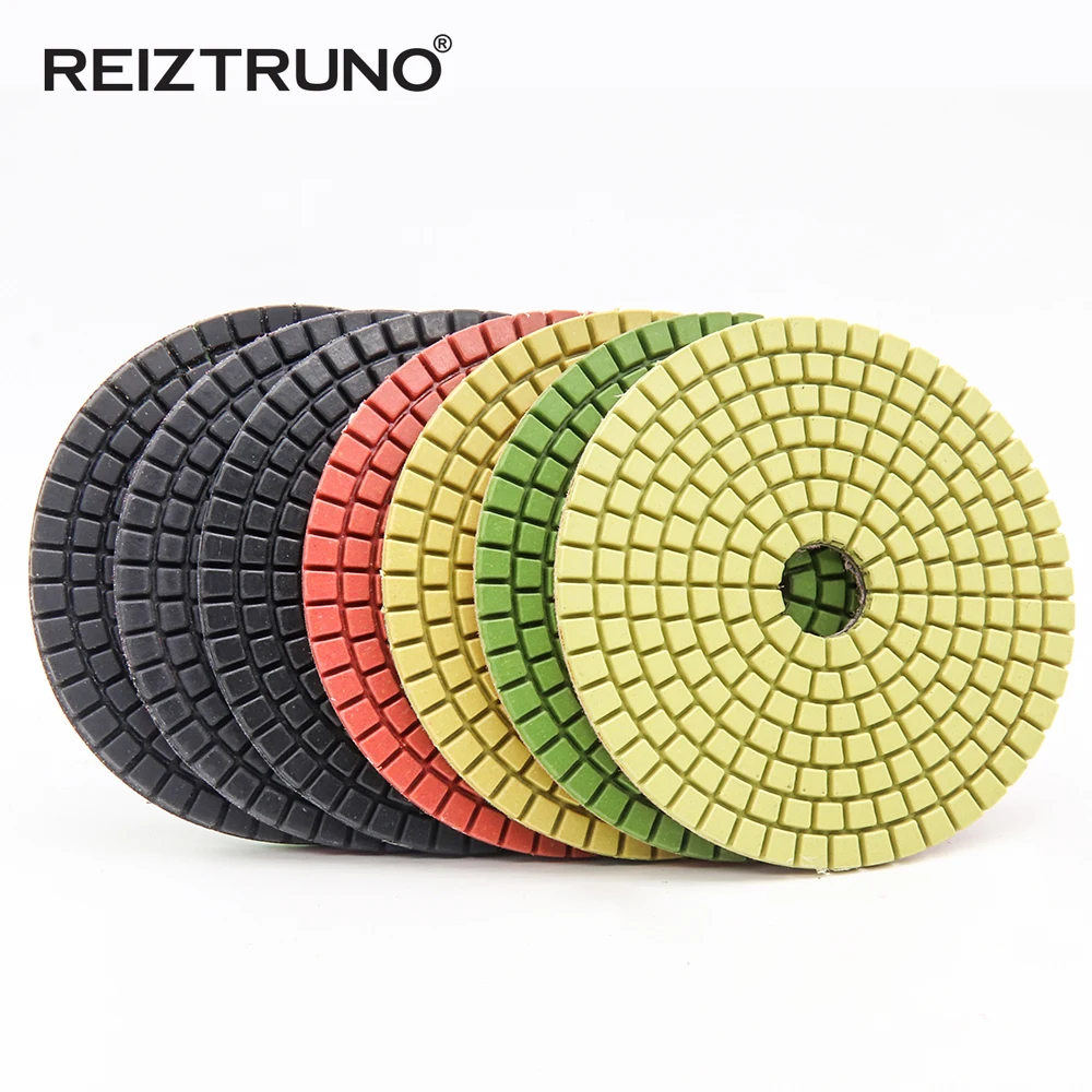 4นิ้ว100มม.3Pcs Diamond Polishing Pads เปียกแผ่นขัดสำหรับหินแกรนิตหินอ่อนคอนกรีต,ใช้เปียก