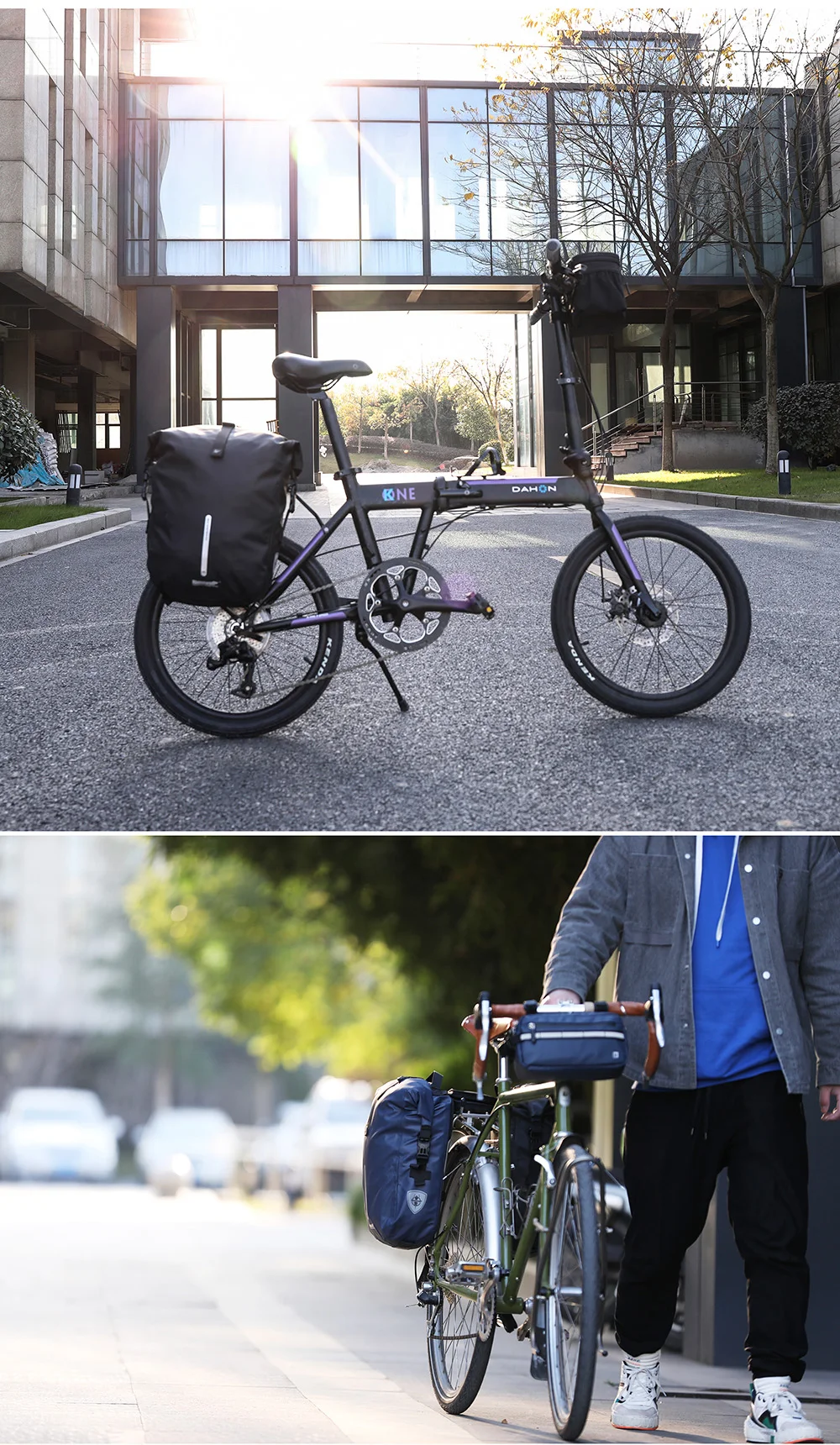Rhinowalk Waterproof Bike Pannier Backpack 20L Trunk Bag Travel Cycling Bag Basket MTB Road Bicycle Rear Rack Tail Bag Accessory