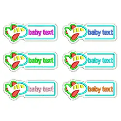 Custom Cartoon Airplane Embroidery Kindergarten Baby Name Patch Iron on Backing Sewing Craft Garment for Accessories Supplies