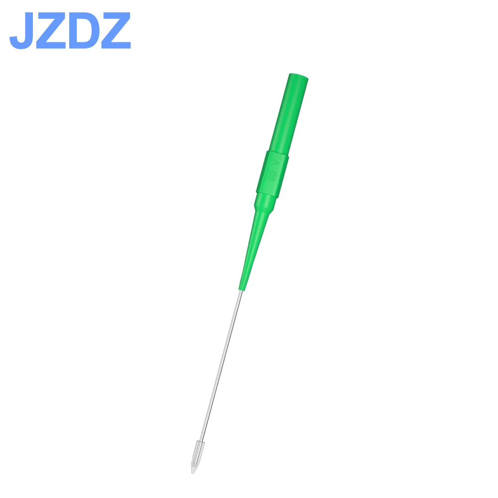 JZDZ 테스트 프로브 바늘 멀티 타이머, 10 개, 1mm, 스테인리스 펑크 백 프로브 핀 4mm 바나나 소켓 검사 도구 J.30009 +