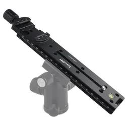 Haoge 200mm Nodal Slide Double Dovetail Macro Rail & Quick Release Clamp fit Arca RRS