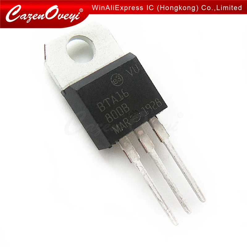 

100pcs/lot BTA16-800B TO-220 BTA16-800 TO220 BTA16 800V 16A new and original In Stock