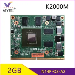 Quadro-tarjeta gráfica de vídeo K2000M K2000 GDDR3, 2GB, con soporte X, N14P-Q3-A2, para iMac A1312, Dell Precision M4700, M4800, HP, 8560W