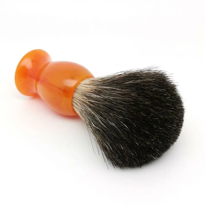 TEYO Black Badger Hair Shaving Brush For Double Edge Razor Shaving Cream