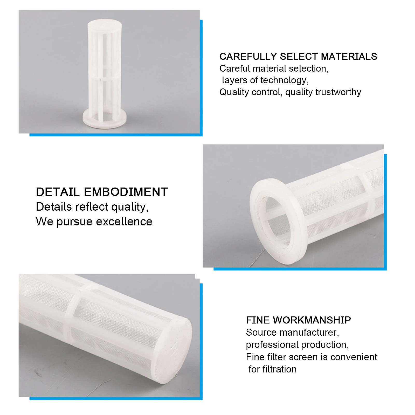 5 Pcs Brand New Washer Water Filter Net  For Karcher K2-K7 Series High Pressure Filters 7.8x3.5x2.5cm Plastic Transparent