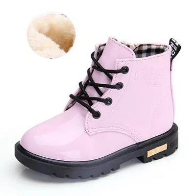 Neue Kinderschuhe Stiefel für Kinder Größe 21-37 Stiefel für Mädchen Pu Leder wasserdicht Winter Kinder Schneeschuhe Mädchen Stiefel