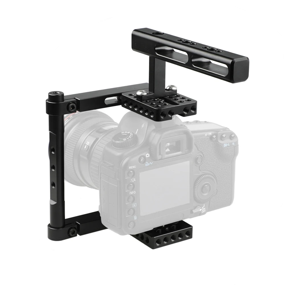 Kayulin alluminio Basic Camera Cage Rig con impugnatura superiore uso universale
