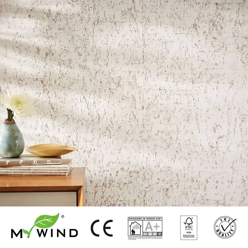 

MYWIND White With Champagne Gold Wallpapers Luxury 100% Natural Material Safety Innocuity 3D Wallpaper In Roll Home Decor