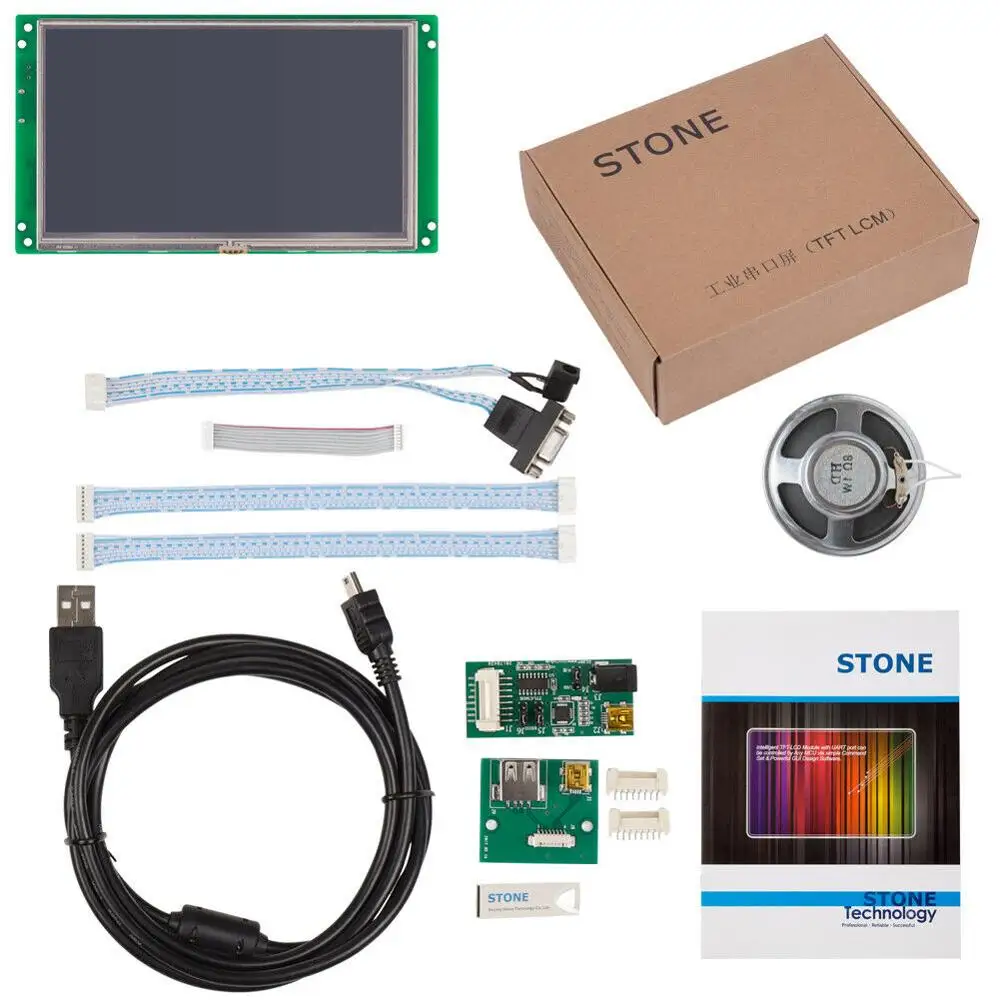 Steen 7.0 Inch Hmi Tft Lcd-scherm Module Met Seriële Interface + Programma + Software Voor Apparatuur Gebruik