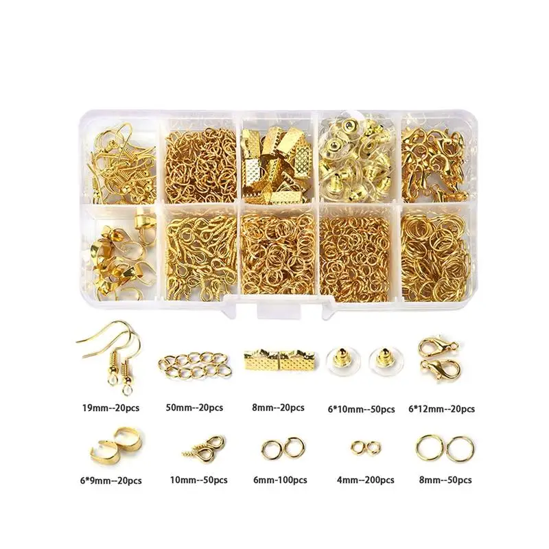 DIY Jewellery Making Kit with Lobster Clasp & Jump Rings
