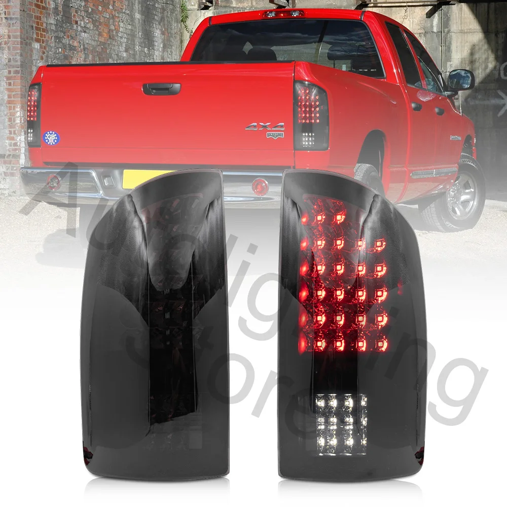 

1 Pair Smoked Lens LED Tail Light Taillight for Dodge RAM 1500 2500 3500 2003-2006 Rear Brake Reverse Turn Signal Parking Lamps