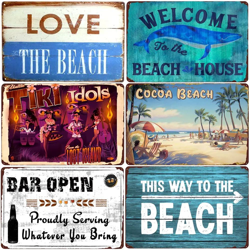 

Love the Beach Tin Sign, Vintage Metal Art Poster, Home Decor, Iron Plate, Bar, Pub, Cafe, Shop, Wall Decoration, A933, 30x20cm