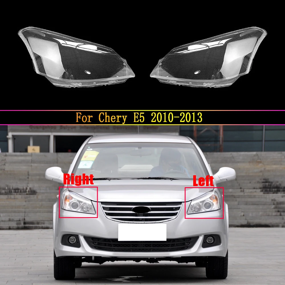 

Car Front Headlamp Head Lamp Light Lampshade Lampcover Auto Glass Lens Shell For Chery E5 2010 2011 2012 2013 Headlight Cover