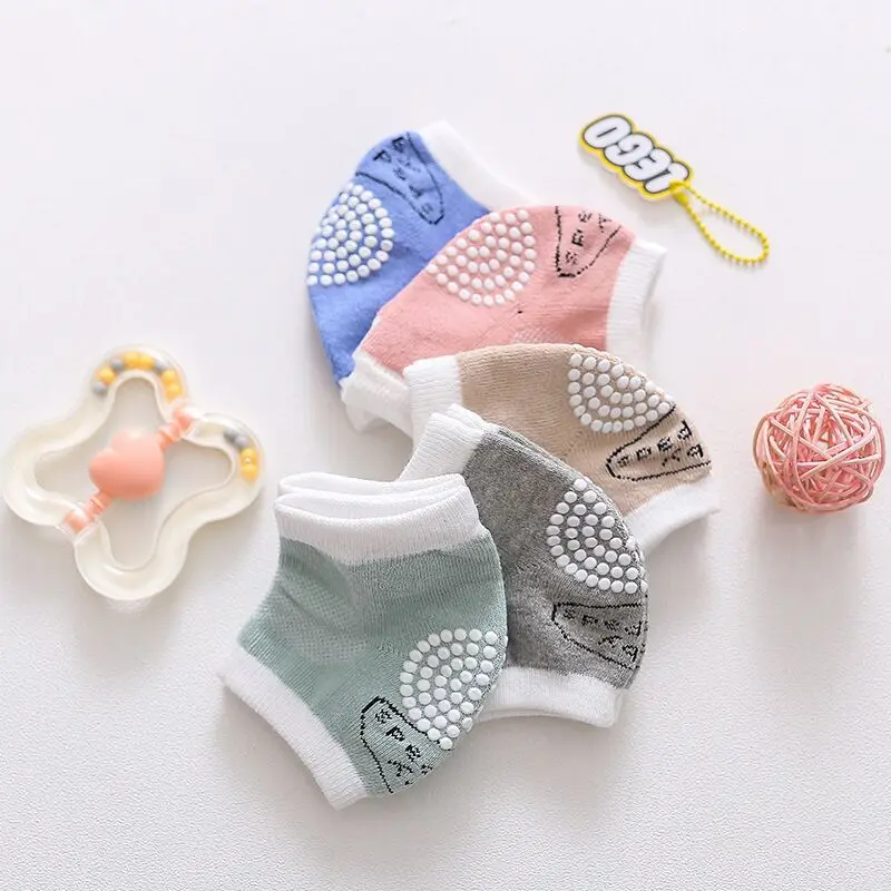 Baby Knee Pads Crawling Artifact Summer Anti-skid Breathable Baby Toddler Anti-fall Elbow Pads Children&#39;s Thin Section