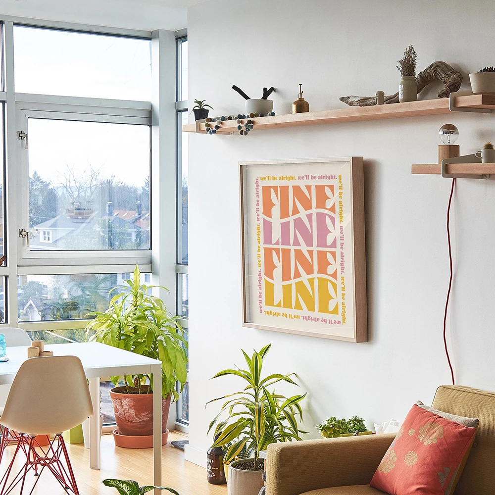 لوحة فنية جدارية ملهمة تكون لطيفة على عقلك، ملصق فني بوتر، لوحة قماشية ملهمة لديكور المنزل #3